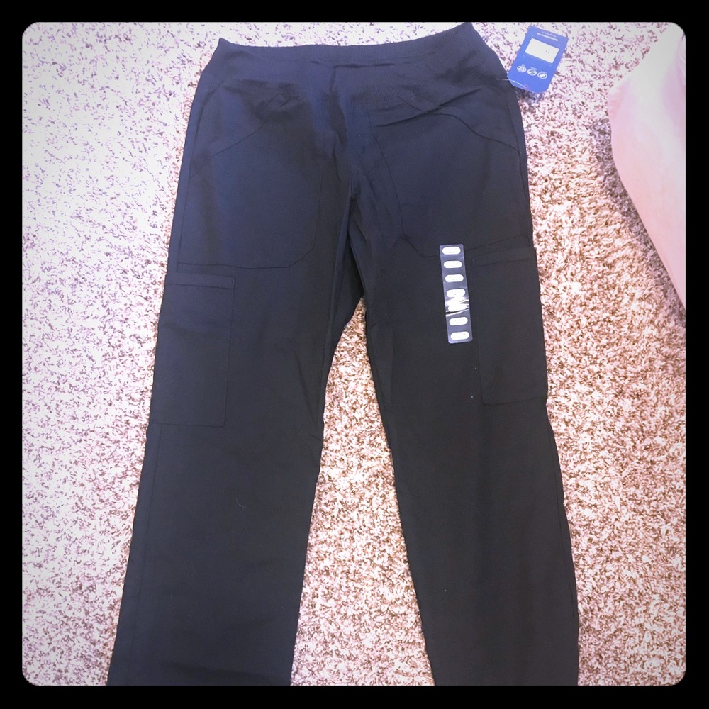 Black scrub pants